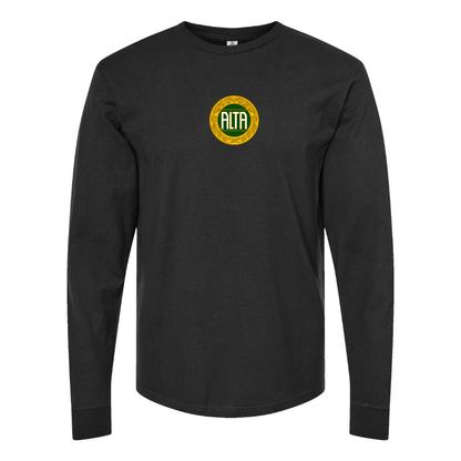 Men's Alta Automobile Logo Cotton Long Sleeve T-Shirt