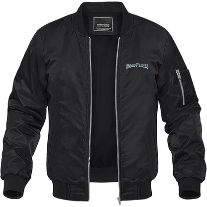 Men's The Moody Blues Logo  Lightweight Bomber Jacket Windbreaker Softshell Varsity Jacket Coat