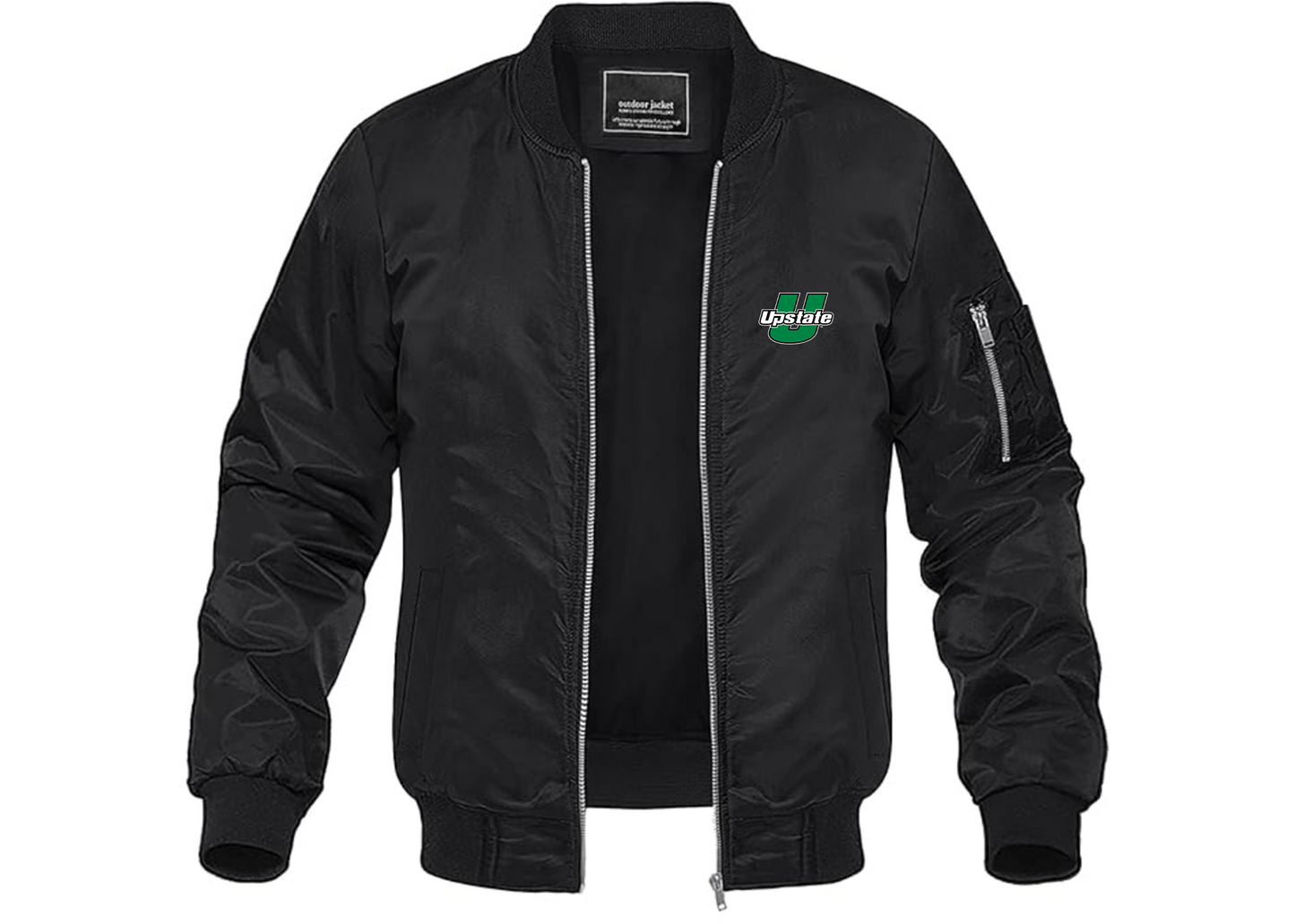 Men's USC Upstate Spartans Lightweight Bomber Jacket Windbreaker Softshell Varsity Jacket Coat