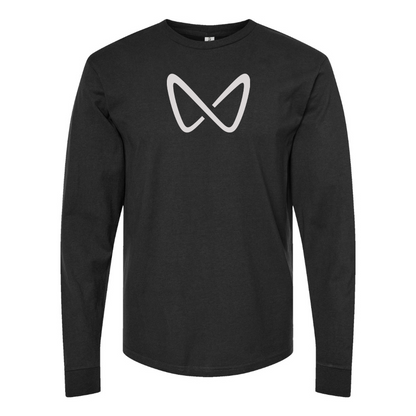 Men's Mahindra Logo Cotton Long Sleeve T-Shirt