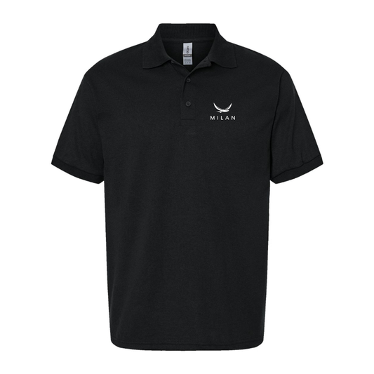 Men's Milan Red Logo Dry Blend Polo