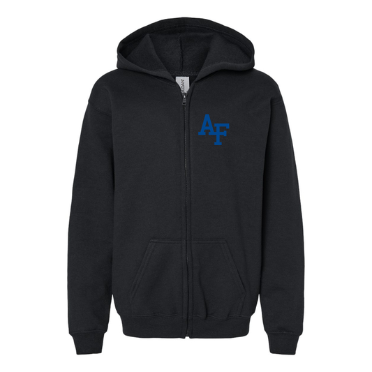 Gildan Heavy Blend Youth Air Force Falcons  Full Zip Hooded Sweatshirt