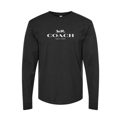 Youth Coach Logo Cotton Long Sleeve T-Shirt