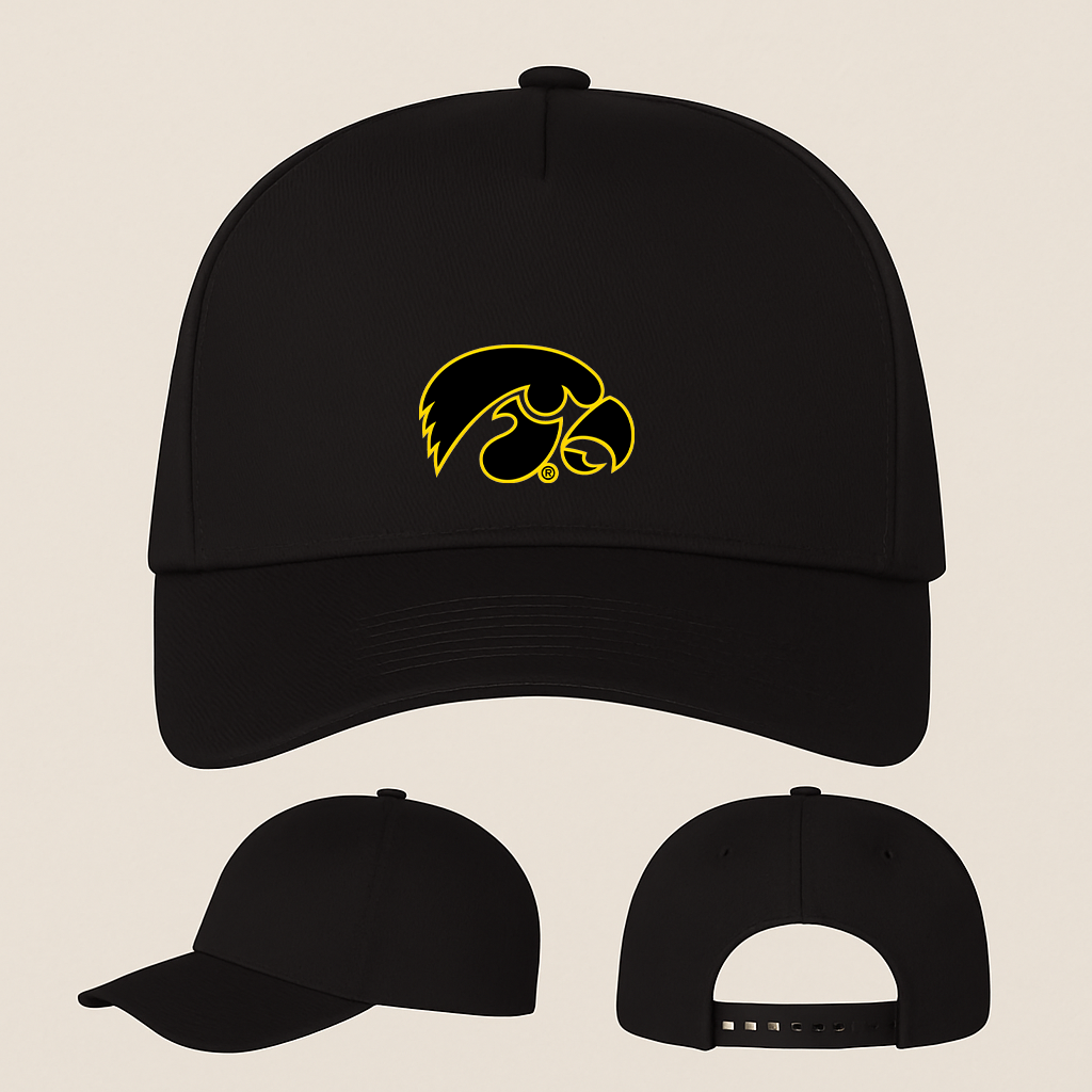 Iowa Hawkeyes Logo Five Panel Twill Snapback Cap