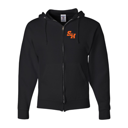 Men's Sam Houston State Bearkats Logo JERZEES NuBlend Full-Zip Hooded Sweatshirt