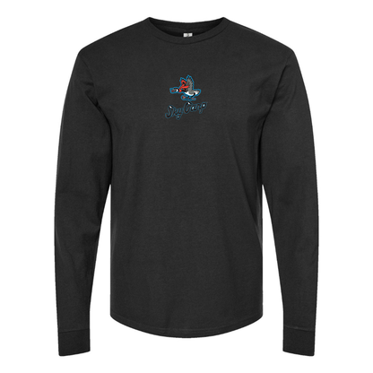 Youth Beloit Sky Carp Logo Cotton Long Sleeve T-Shirt