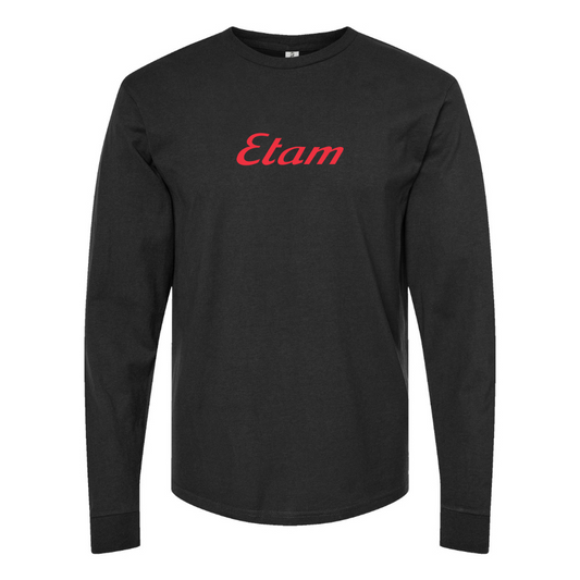 Youth Etam Logo Cotton Long Sleeve T-Shirt