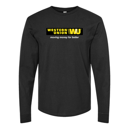 Youth  Wastern Union Logo Cotton Long Sleeve T-Shirt