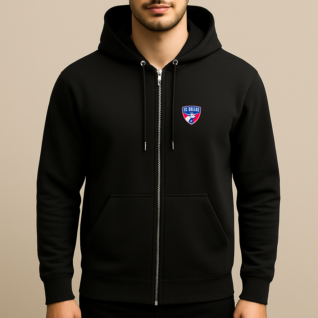 Men's FC Dallas Soccer Logo Zipper Hoodie