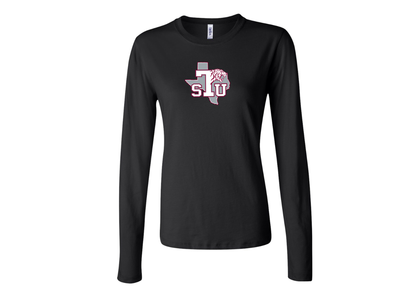 BELLA CANVAS Women’s Texas Southern Tigers Jersey Long Sleeve Tee