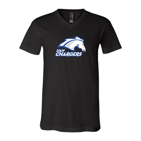 Alabama Huntsville Chargers  BELLA  CANVAS - Jersey V-Neck T-Shirt