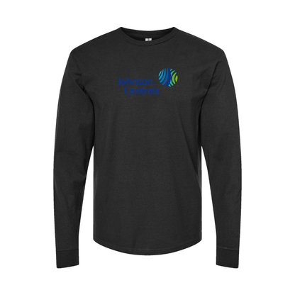 Men's Johnson-Controls Logo Long Sleeve T-Shirt