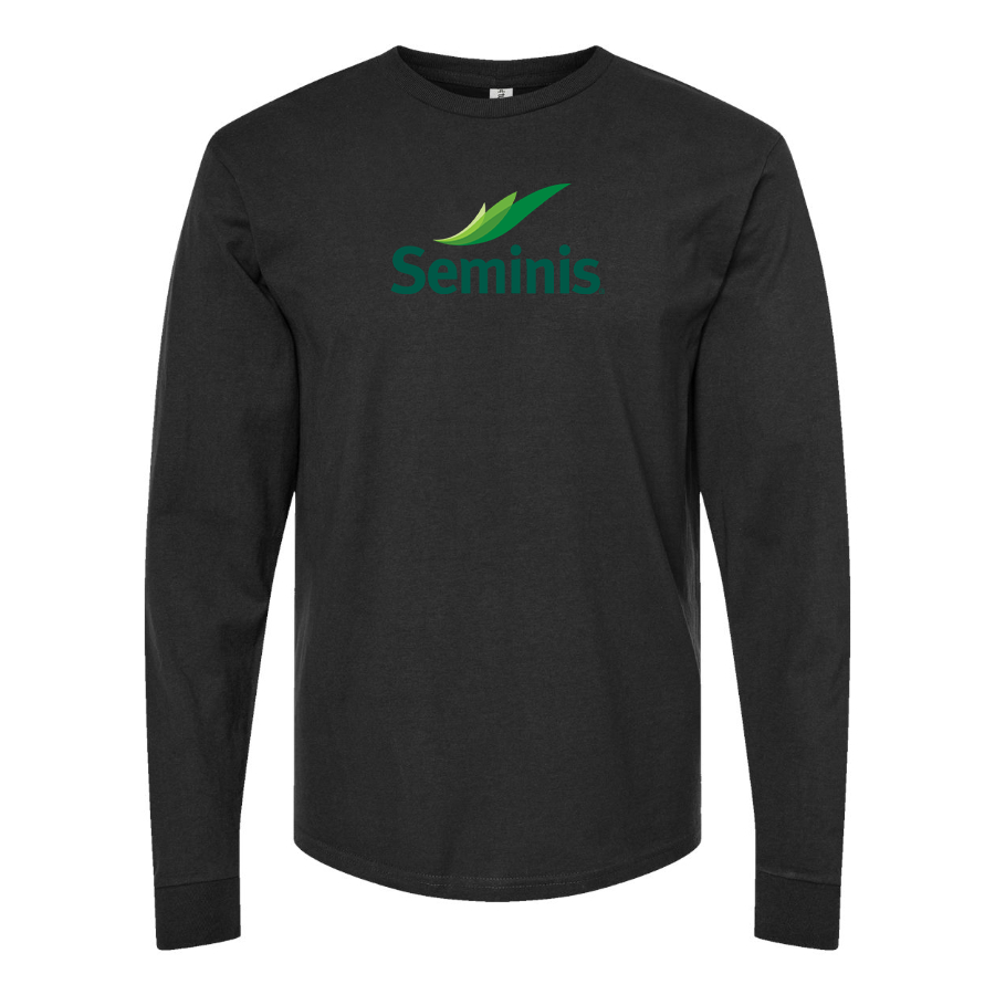 Men's  Seminis Logo  Cotton Long Sleeve T-Shirt