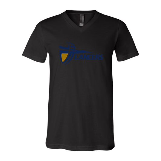 California Baptist Lancers BELLA  CANVAS - Jersey V-Neck T-Shirt