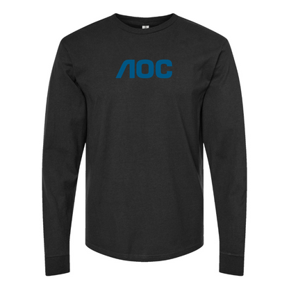 Men's AOC Logo Cotton Long Sleeve T-Shirt