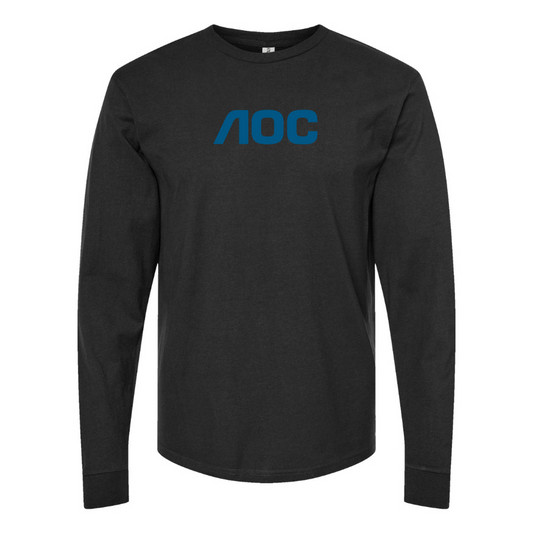 Men's AOC Logo Cotton Long Sleeve T-Shirt