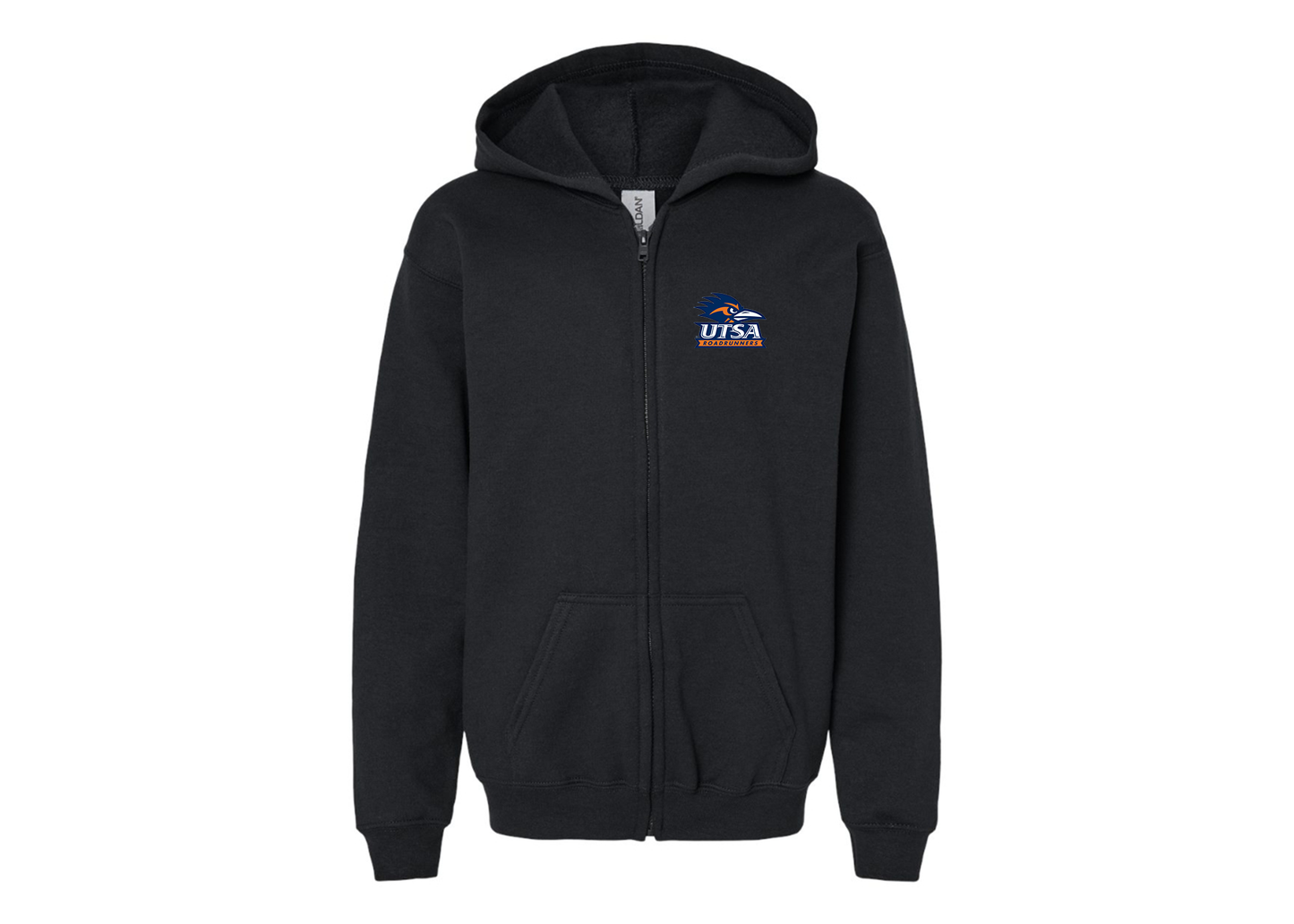 Gildan Heavy Blend Youth Texas SA Roadrunners Full Zip Hooded Sweatshirt