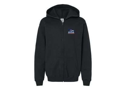Gildan Heavy Blend Youth Texas SA Roadrunners Full Zip Hooded Sweatshirt