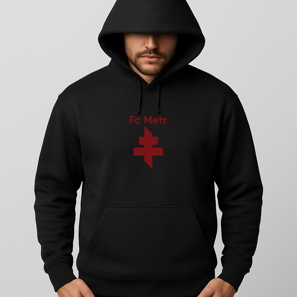 Men's FC Metz Soccer Logo Pullover Hoodie