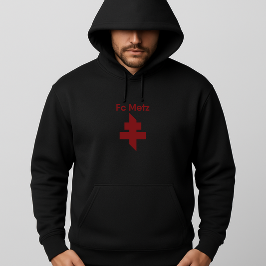 Men's FC Metz Soccer Logo Pullover Hoodie