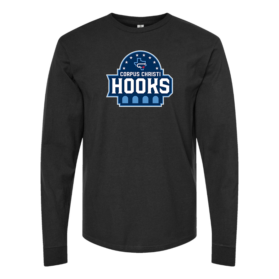 Men's Corpus Christi Hooks Logo Cotton Long Sleeve T-Shirt