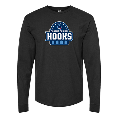 Men's Corpus Christi Hooks Logo Cotton Long Sleeve T-Shirt