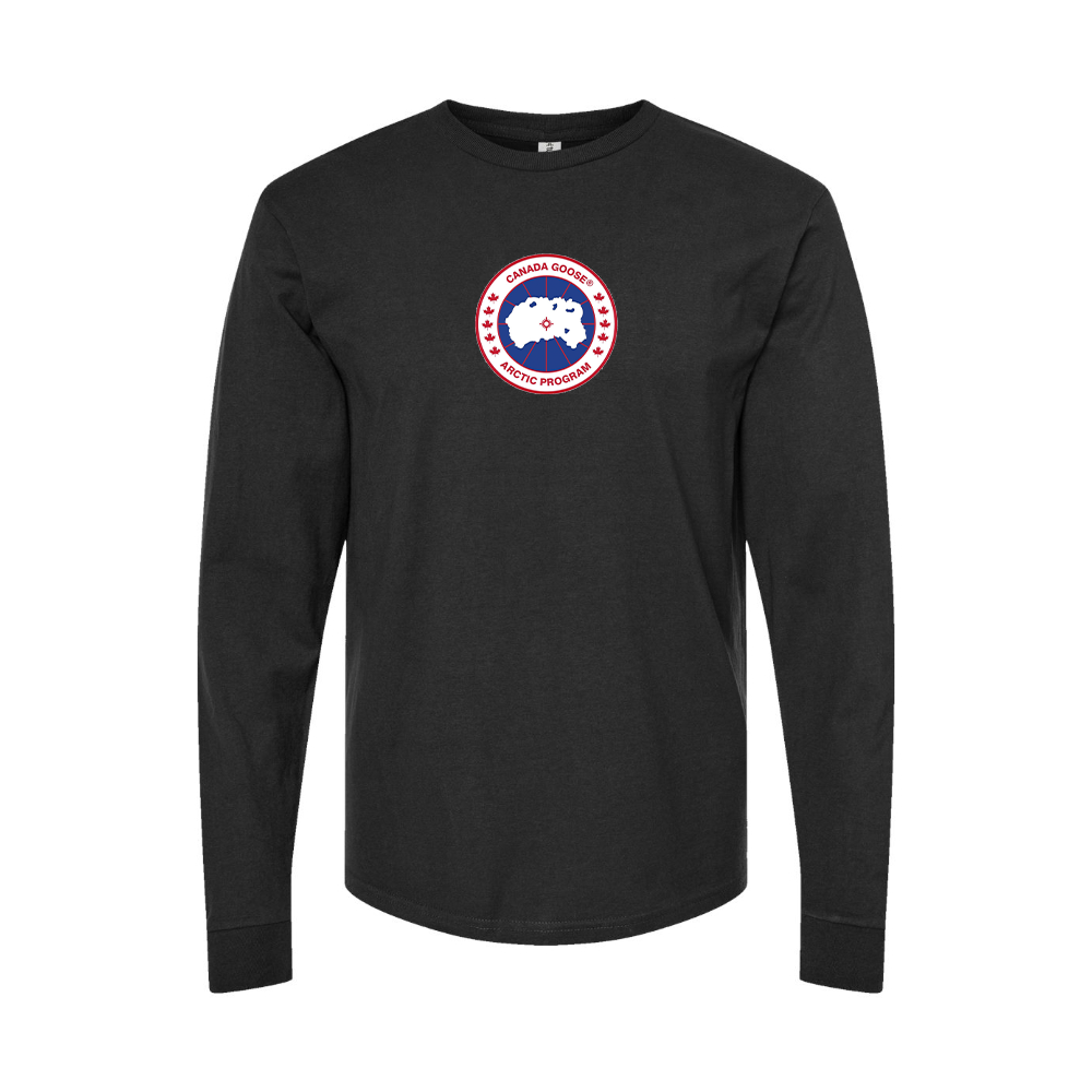 Men's Canada Goose Logo Long Sleeve T-Shirt