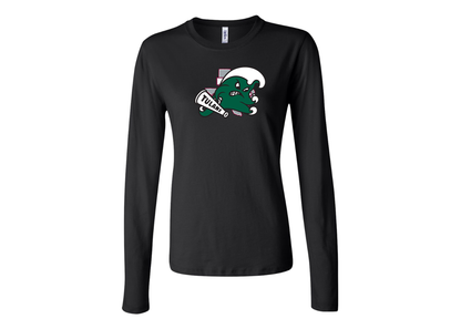 BELLA CANVAS Women’s Tulane Green Wave Jersey Long Sleeve Tee