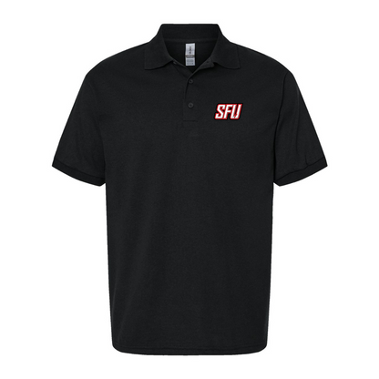 Men's Saint Francis Red Flash Logo Gildan Dry Blend Jersey Polo