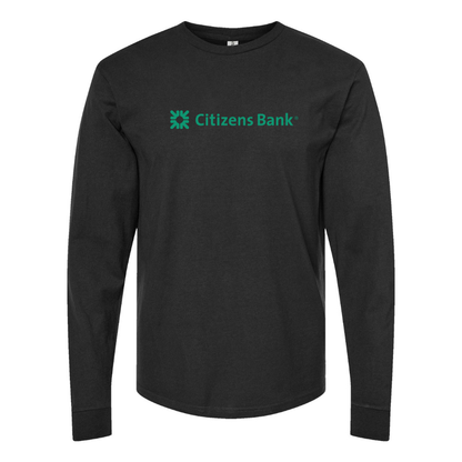 Men's Citizens Bank Logo Cotton Long Sleeve T-Shirt