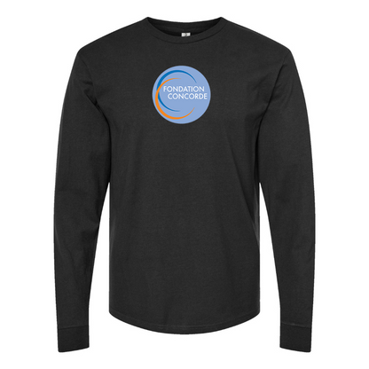 Men's Fondation Concorde Logo Cotton Long Sleeve T-Shirt