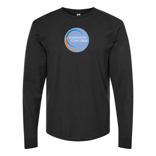 Men's Fondation Concorde Logo Cotton Long Sleeve T-Shirt