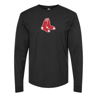 Youth Boston Red Sox Logo Cotton Long Sleeve T-Shirt