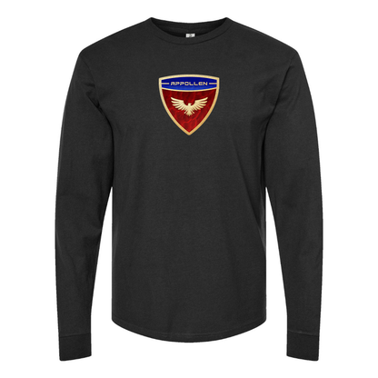 Men's Appollen Logo Cotton Long Sleeve T-Shirt