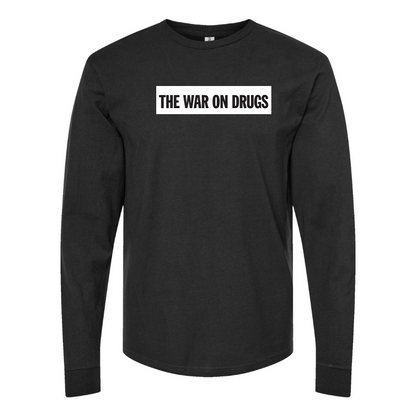 Men's The War on Drugs Logo Cotton Long Sleeve T-Shirt