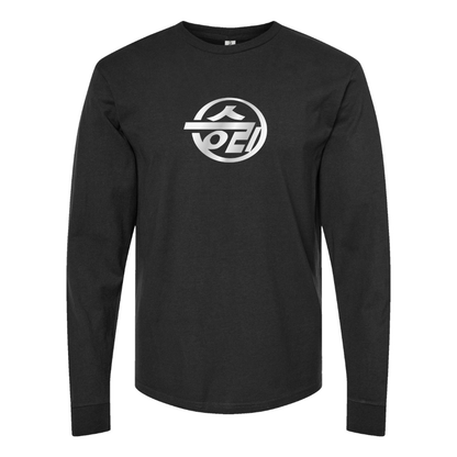 Youth Sungri Motor Plant Logo Cotton Long Sleeve T-Shirt