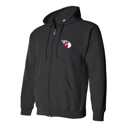 Men's Cleveland Guardians  Logo Zipper Hoodie