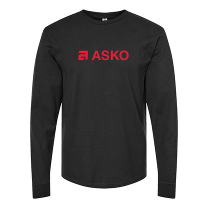 Men's Asko Logo Cotton Long Sleeve T-Shirt