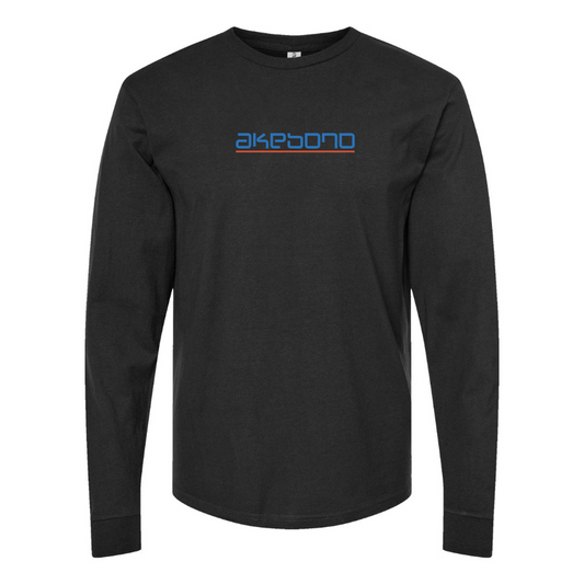 Men's Akebono Logo Cotton Long Sleeve T-Shirt