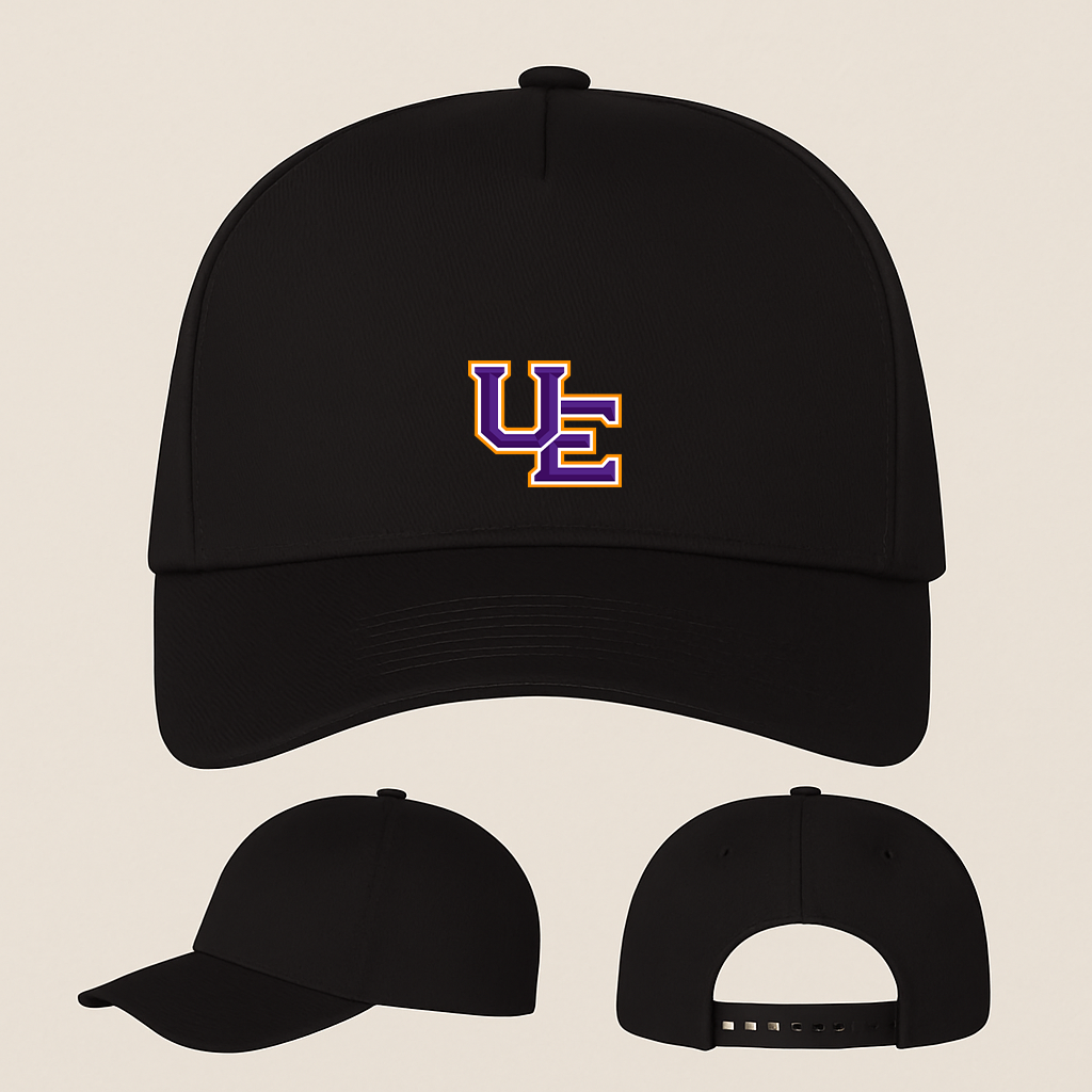 Evansville Purple Aces Logo Five Panel Twill Snapback Cap