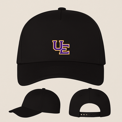 Evansville Purple Aces Logo Five Panel Twill Snapback Cap
