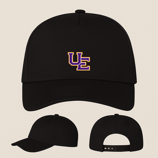 Evansville Purple Aces Logo Five Panel Twill Snapback Cap