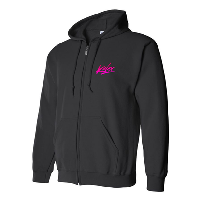 Men's Kalax Logo  Zipper Hoodie