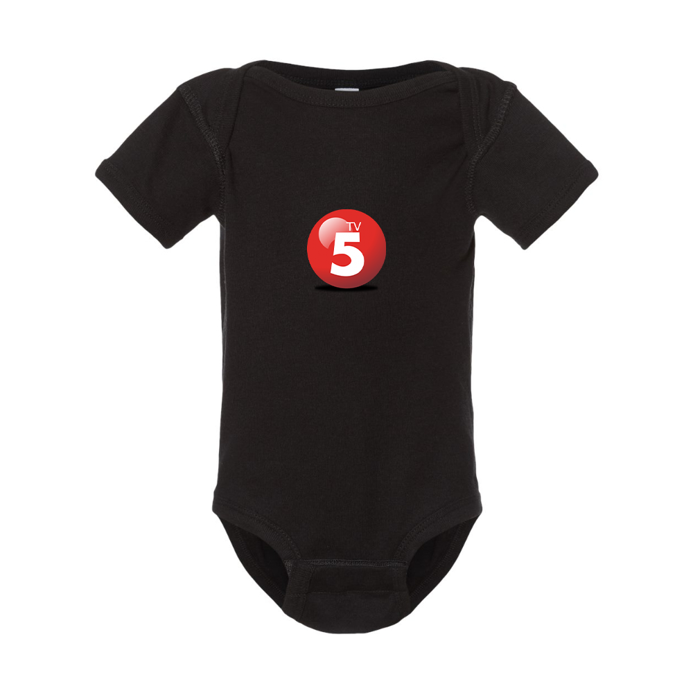 ABC TV5 Logo Rabbit Skins Infant Baby Rib Bodysuit