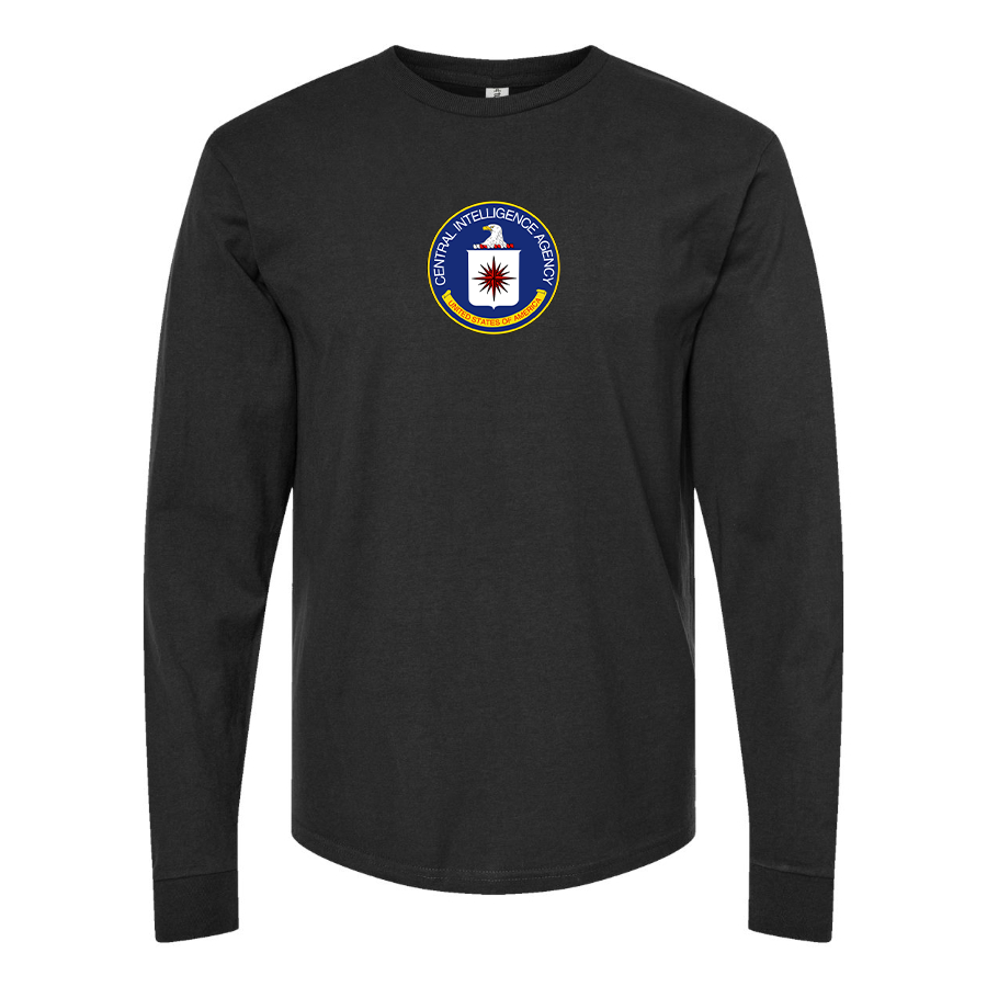 Youth CIA Logo Cotton Long Sleeve T-Shirt