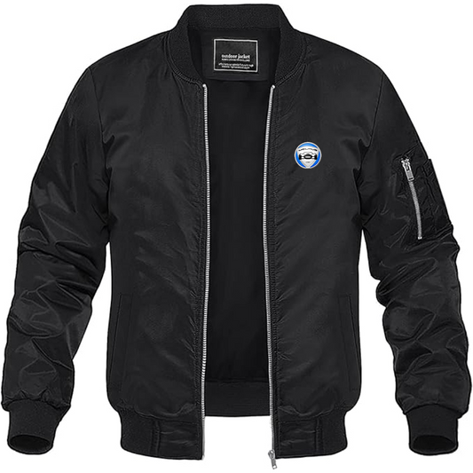 Men's Melkus Logo Lightweight Bomber Jacket Windbreaker Softshell Varsity Jacket Coat