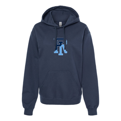 Men's Rhode Island Rams Logo Softstyle Midweight Hooded Sweatshirt