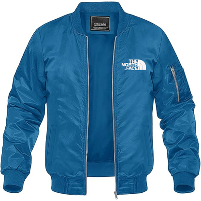 Men's The North Face Black Logo white Lightweight Bomber Jacket Windbreaker Softshell Varsity Jacket Coat