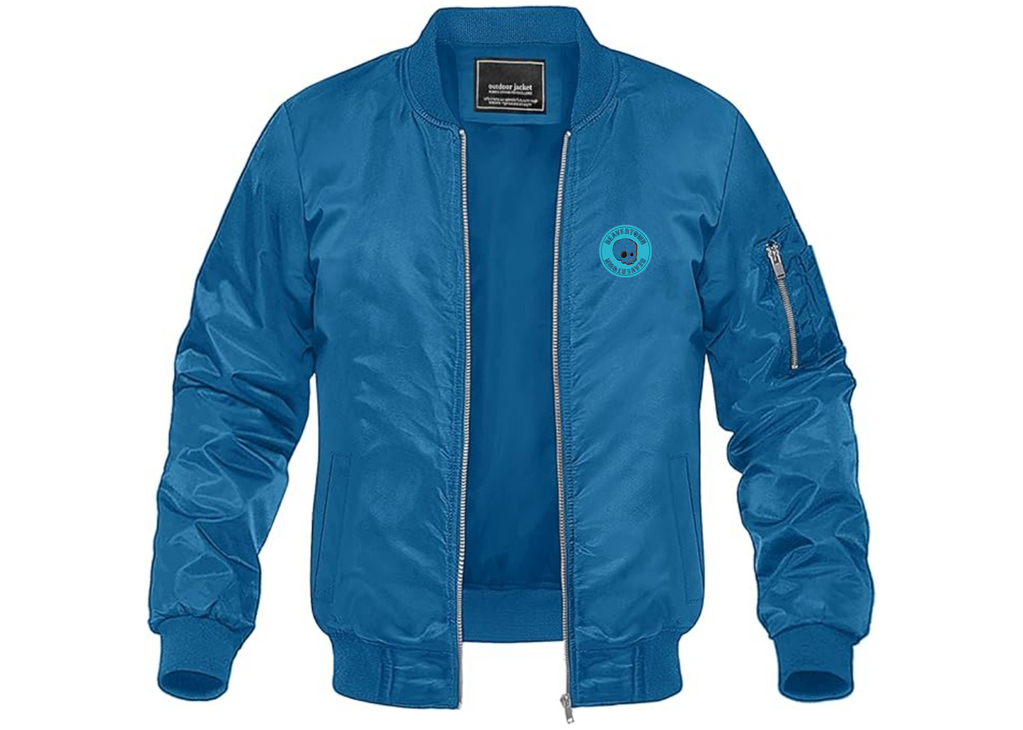 Men's Beavertown Brewery Lightweight Bomber Jacket Windbreaker Softshell Varsity Jacket Coat
