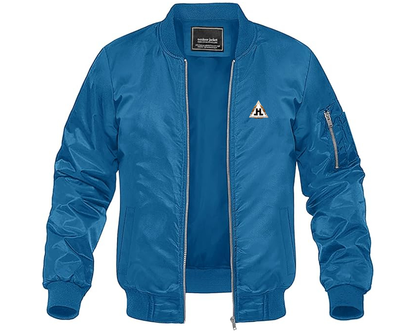 Men's Hansa Logo Lightweight Bomber Jacket Windbreaker Softshell Varsity Jacket Coat